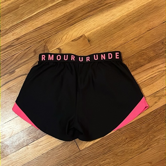 Black and Pink Under Armor Shorts - Picture 2 of 3